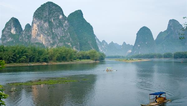 Cruise on the Li River: One of the best landscapes in China.